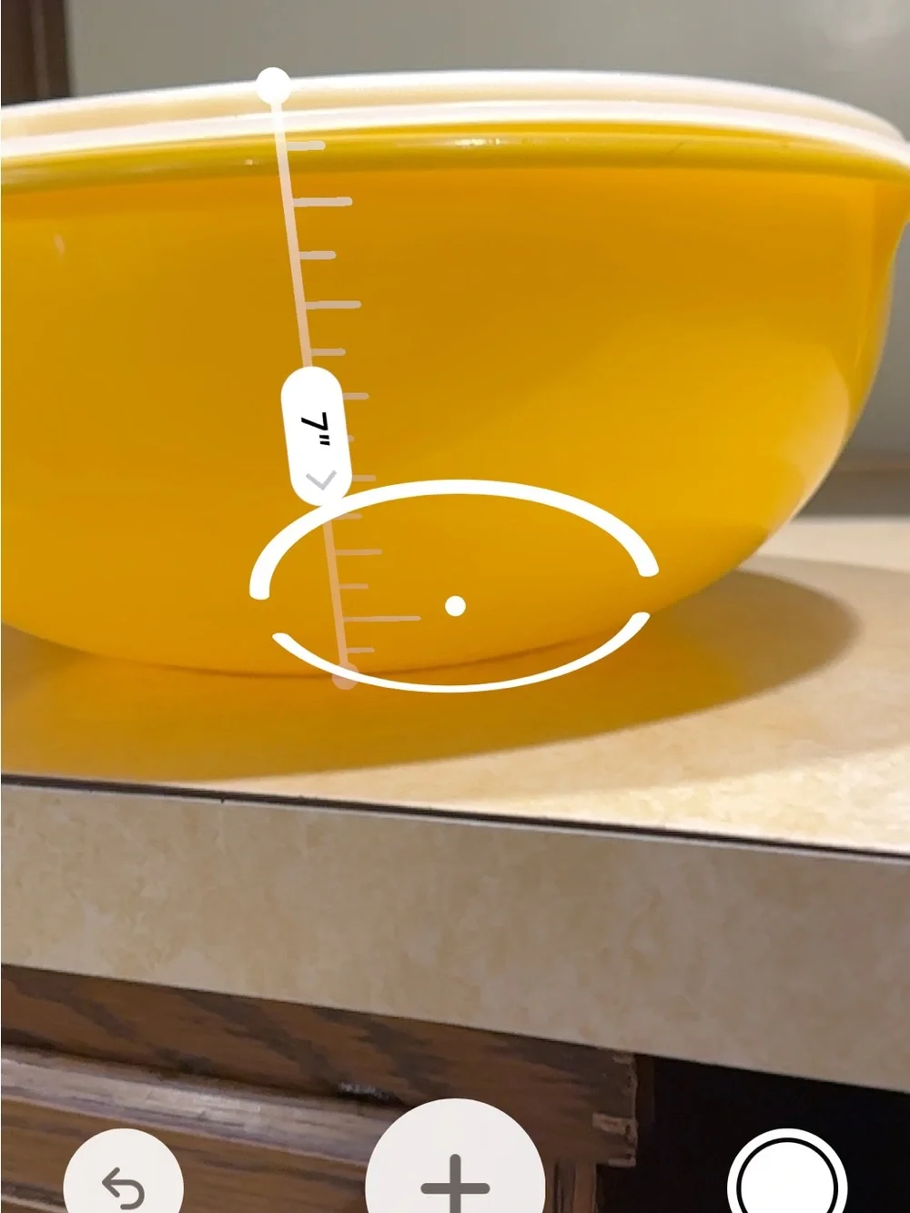 Tupperware Bright Yellow Bowl with Cream Snap-On Lid